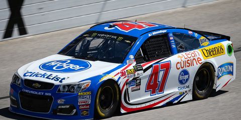 AJ Allmendinger could lose a pile of points for a lugnut infraction during Sunday's Monster Energy NASCAR Cup Series race at Atlanta.