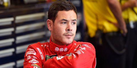 Kyle Larson is no fan of the PJ1 substance that has been sprayed on Charlotte Motor Speedway to enhance grip and create more racing lanes.