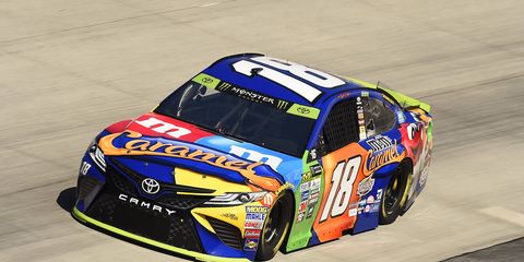 Kyle Busch won for the second consecutive week and the fourth time this season.