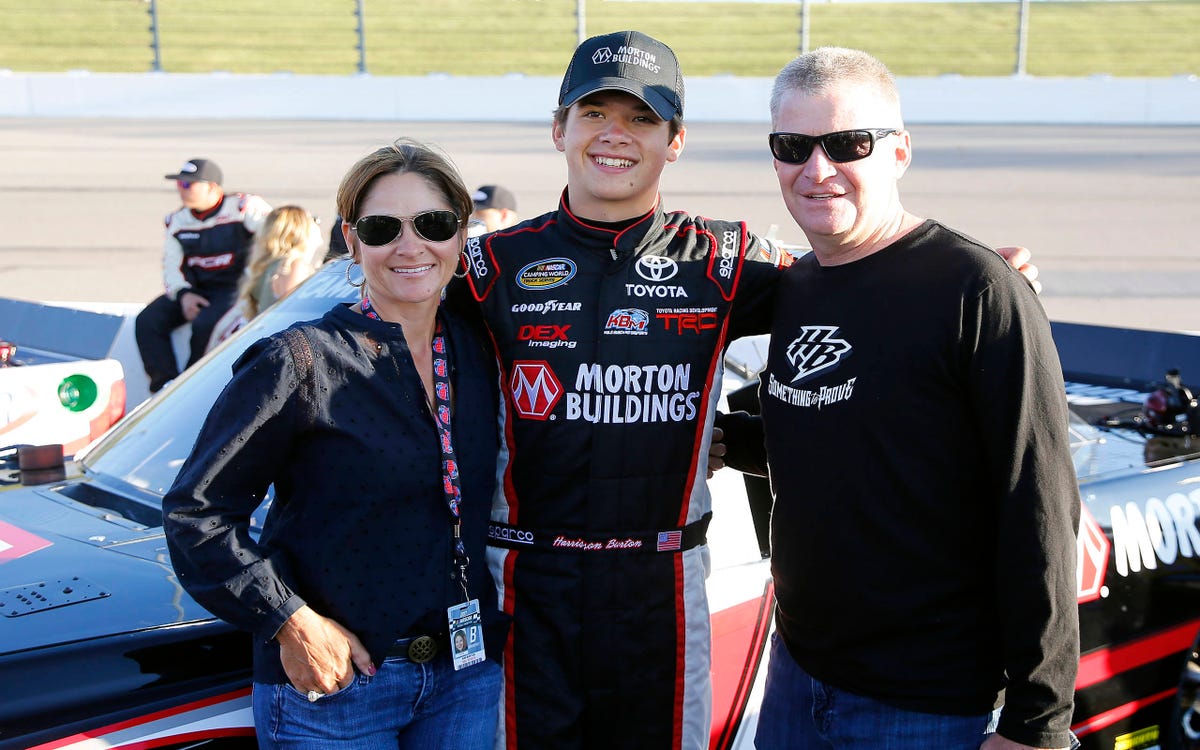 Family instilled a never-quit attitude in NASCAR young gun Harrison Burton