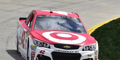 Kyle Larson won the pole at Auto Club Speedway and went on to win last Sunday’s race.