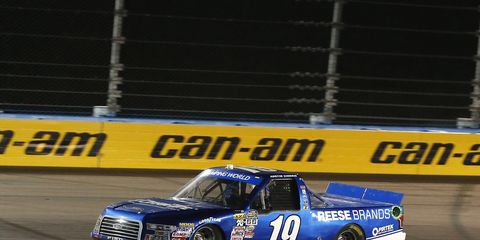 Austin Cindric advanced to the NASCAR Truck Series Championship 4 in controversial fashion on Friday night.
