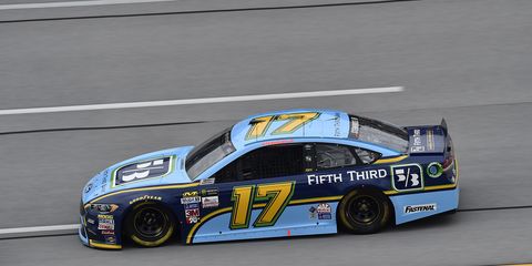 Ricky Stenhouse Jr. scored the second pole of his NASCAR Cup career Saturday.