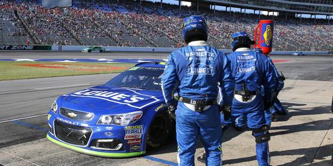 This unscheduled pit stop ultimately doomed Jimmie Johnson's AAA 500 hopes on Sunday at Texas Motor Speedway.