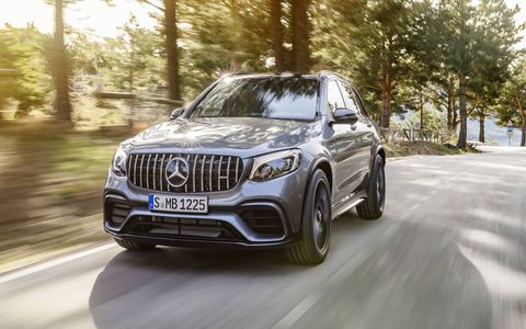 The 2018 GLC63 will churn out 469 hp and 479 lb-ft of torque.