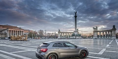 The 2017 Mercedes AMG GLA45 crossover.