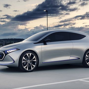 Mercedes-Benz previewed an electric hatchback at the 2017 Frankfurt motor show, one of the first models that Mercedes plans to offer as part of its EQ electric sub-brand.