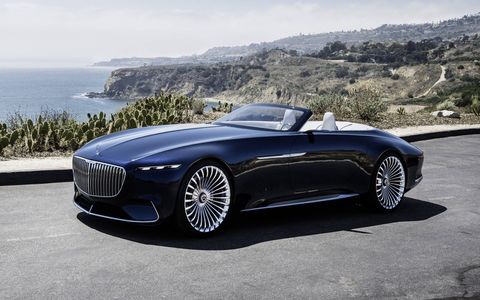 The Mercedes-Maybach 6 Cabriolet debuting at Pebble Beach measures almost 20 feet in length.
