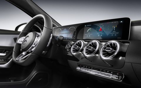 The Mercedes-Benz User Experience is a new infotainment system that is easier to use than previous systems, incorporating voice control and artificial intelligence to learn your preferences. It'll debut in a new A-Class sedan coming to our shores by the end of this year.