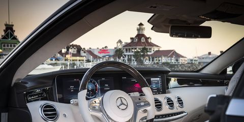 This 2018 Mercedes-Benz S560 4Matic Coupe gets a $6,400 Burmester sound system.