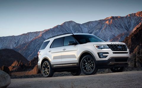 The 2017 Ford Explorer XLT with Sport Appearance Package debuted in Chicago with gray accents inside and out and a 3.5-liter V6.