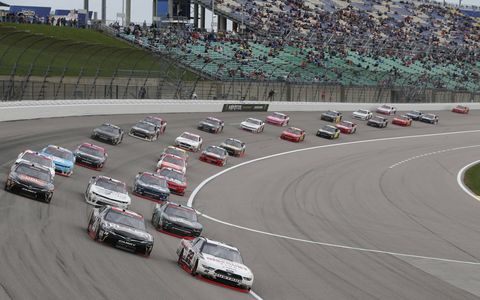 Sights from the NASCAR action at Kansas Speedway, Saturday Oct. 21, 2017.