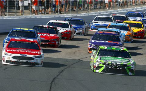 Sights from the Monster Energy NASCAR Cup Series race at New Hampshire Motor Speedway, Sunday, July 16, 2017.