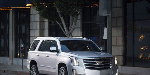 The 2018 Cadillac Escalade comes in two lengths, both of which get a 420-hp 6.2-liter V8.
