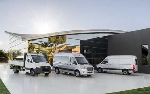 The redesigned Sprinter line has a potential of more than 1,700 different configurations worldwide.