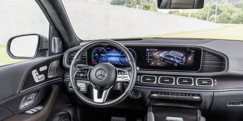 The interior of the 2020 Mercedes-Benz GLE is as posh as ever and features some technical upgrades, like the MBUX infotainment system.