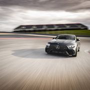 The 2019 Mercedes-AMG GT63 S has a twin-turbo 4.0-liter V8 under the hood making 630 hp and 664 lb-ft of torque.