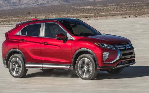 The 2018 Mitsubishi Eclipse Cross has a turbocharged 1.5-liter four-cylinder engine.