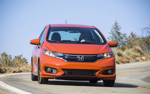 The Honda Fit Sport has a 1.5-liter four-banger good for 130 hp and 114 lb-ft of torque.