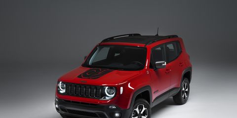The Renegade plug-in, unveiled at the 2019 Geneva motor show, uses an electric motor to send power to the rear wheels.