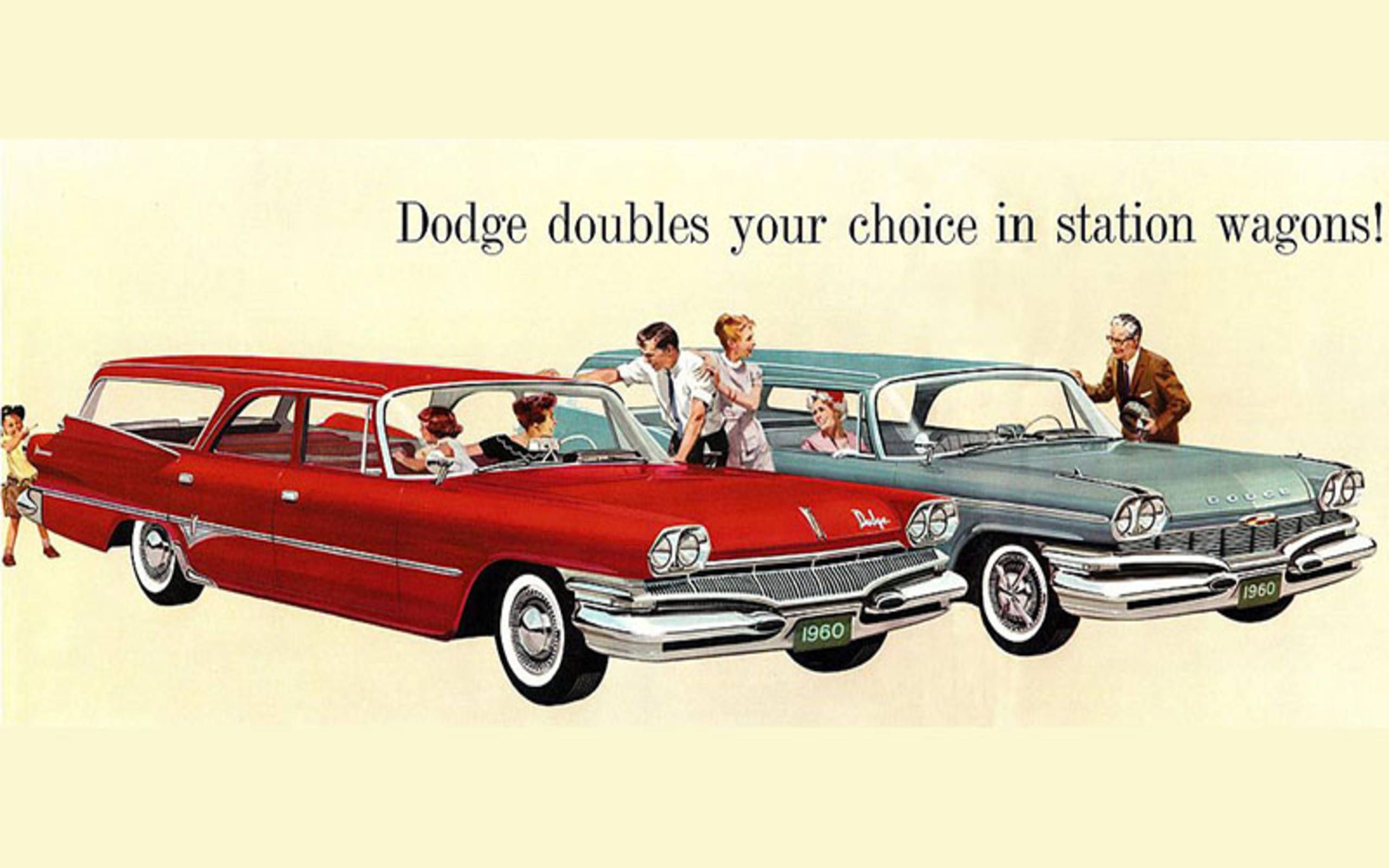 Original Vintage Advertising for 1960 Plymouth Station Wagon 