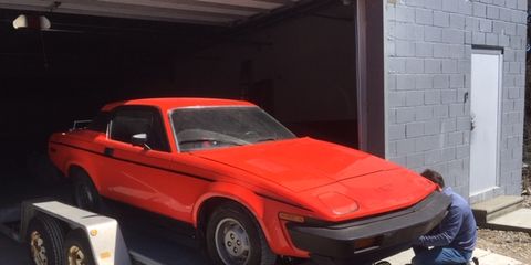 The TR7 landed in Detroit in early January, but was incarcerated until spring. During that time, all the parts were ordered to make the car roadworthy and to perform a few choice modifications to enhance performance.