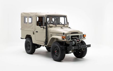 This 1981 FJ43 has been updated with a modern Toyota engine and numerous custom details, without losing sight of the appeal of the original.