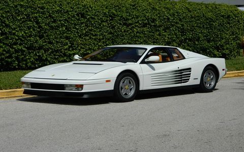 Jordan Belfort's 1991 Ferrari Testarossa is for sale.