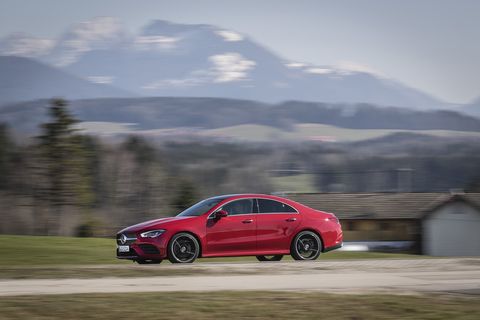 The 2020 Mercedes-Benz CLA 250 in action in Bavaria