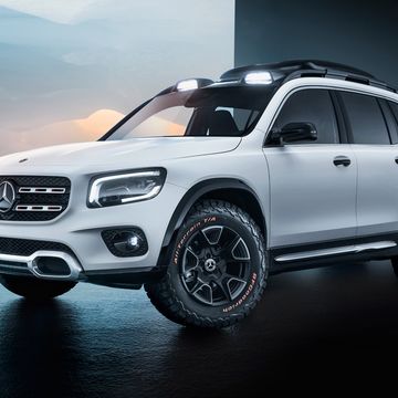 The Mercedes-Benz GLB concept premiered at the Shanghai auto show.