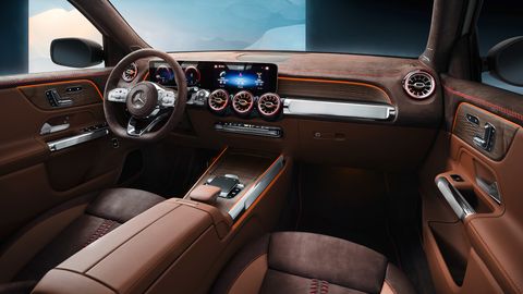 The interior of the Mercedes-Benz GLB concept looks almost production-ready.