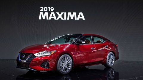 Nissan unveiled the 2019 Maxima sedan at the Los Angeles auto show. The car gets updated front and rear styling and now offers the Nissan Safety Shield 360 suite of driving safety technology. A new Platinum Reserve package adds a bit of extra luxury to the interior and 19-inch wheels outside.