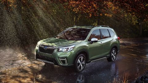 subaru forester front 3 4 in forest
