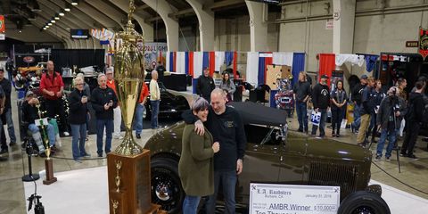 Darryl and Terri Hollenbeck's roadster won the title America's Most Beautiful Roadster after they took it on numerous cross country trips. Terri's brother Roy and father Andy have also won.