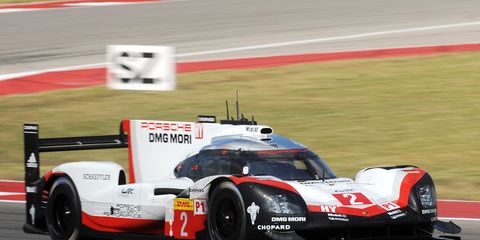 The No. 1 Porsche 919 Hybrid took the lead with eight minutes to go.