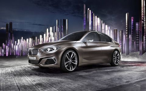 The BMW Concept Compact Sedan made its debut at Auto Guangzhou 2015 in November.