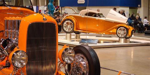 Orange is a popular color for custom roadsters.
