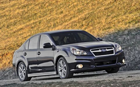 Some notable features of the 2013 Subaru Legacy 2.5i Limited are Harman/Kardon premium audio system with Bluetooth and a driver-assist system.