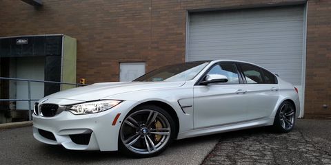 The exterior of the 2015 BMW M3 is purposefully aggressive and we love it.
