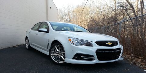 We like the look and side of the 2015 Chevrolet SS, but the chrome is a bit too much for our liking.
