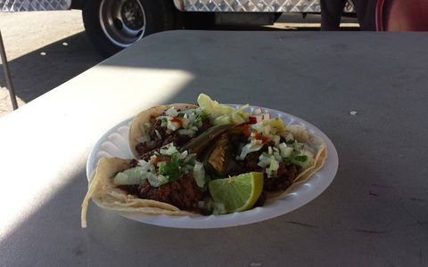 When you stop at a Southern California self-service wrecking yard, you need to get a proper taco-truck meal.