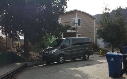 This big ol' van was surprisingly easy to park in the Frogtown neighborhood of Los Angeles.