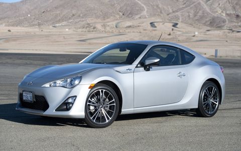 Here is a 2014 Scion FR-S.