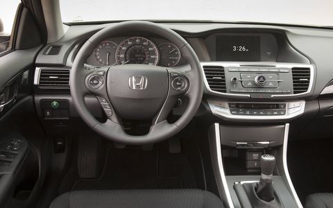 The interior of the 2014 Honda Accord Sport Sedan is roomy and well built.