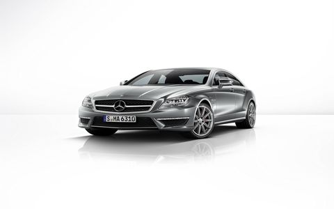In addition to larger brakes and wider wheels and tires, the CLS63 AMG also sports a unique combination of steel coil springs at the front and airmatic suspension at the rear.