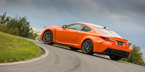 The new 2015 Lexus RC F high-performance coupe