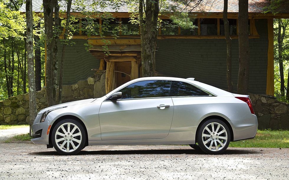 The coupe wears 18-inch wheels.