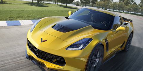 The 2015 Chevy Corvette Z06 gets a 650-hp supercharged V8.