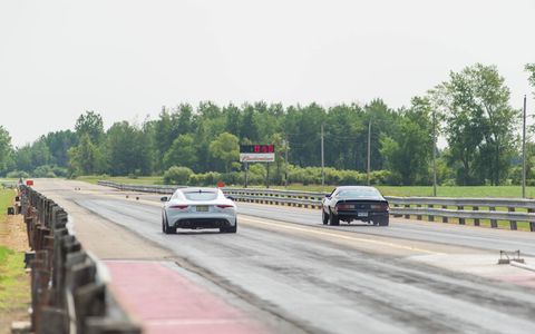 Long-term 2015 Jaguar F-Type R Coupe at Ubly Dragway