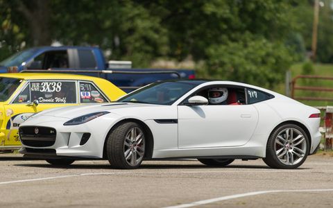 Long-term 2015 Jaguar F-Type R Coupe at Ubly Dragway